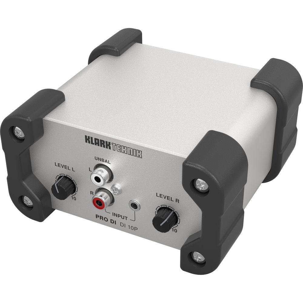 Klark Teknik DI 10P Stereo Passive Direct Box with Summed Mono Output
