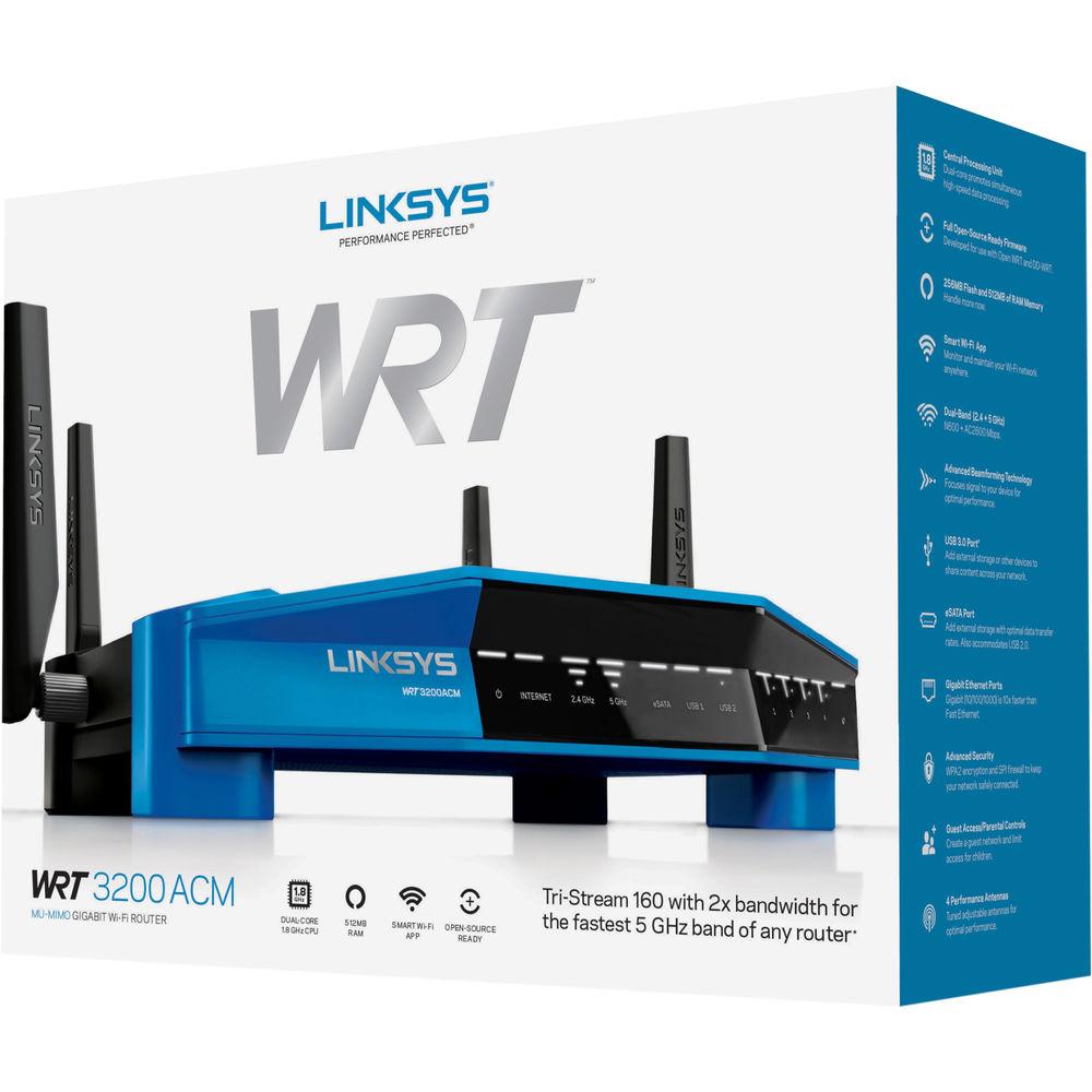 Linksys WRT3200ACM Dual-Band Wireless-AC3200 Gigabit Router