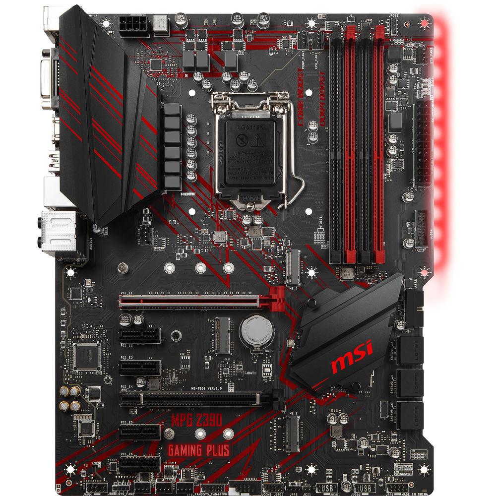 MSI MPG Z390 GAMING PLUS LGA 1151 ATX Motherboard