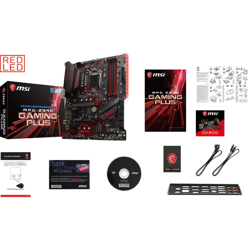 MSI MPG Z390 GAMING PLUS LGA 1151 ATX Motherboard