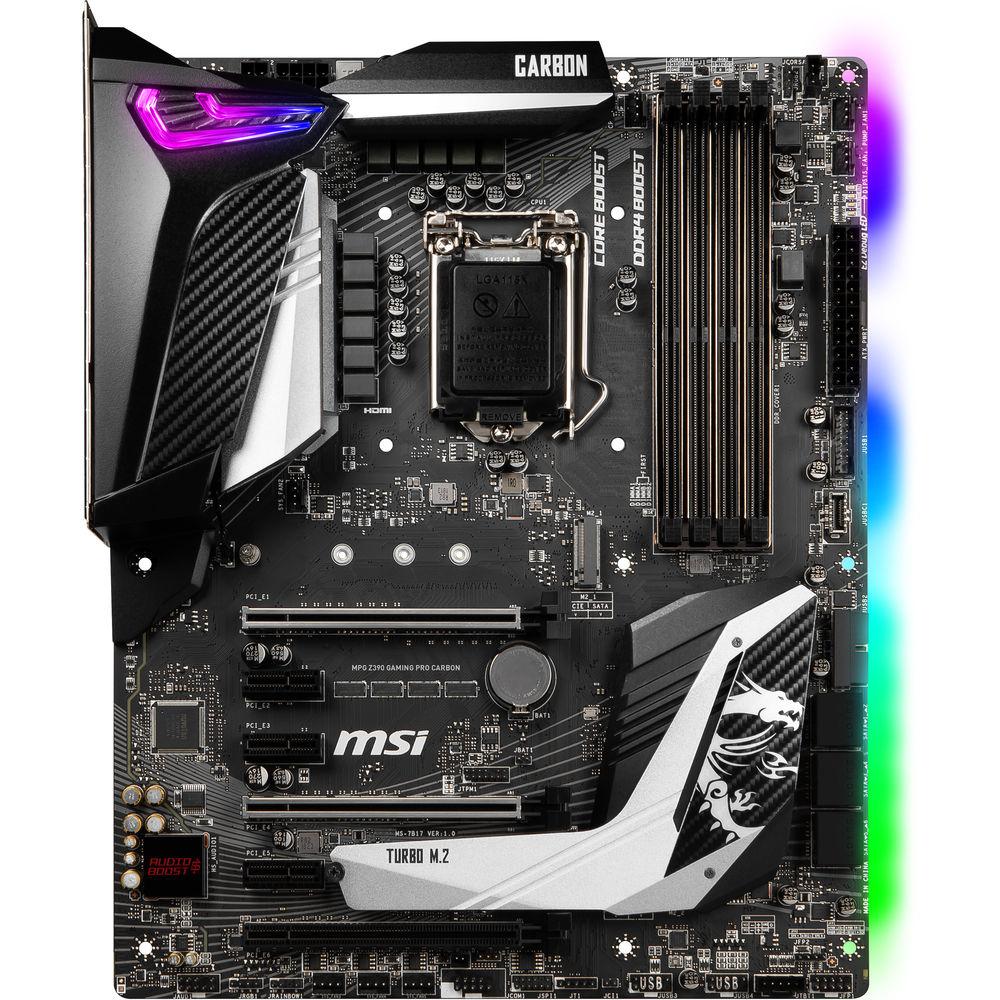 MSI MPG Z390 GAMING PRO CARBON LGA 1151 ATX Motherboard