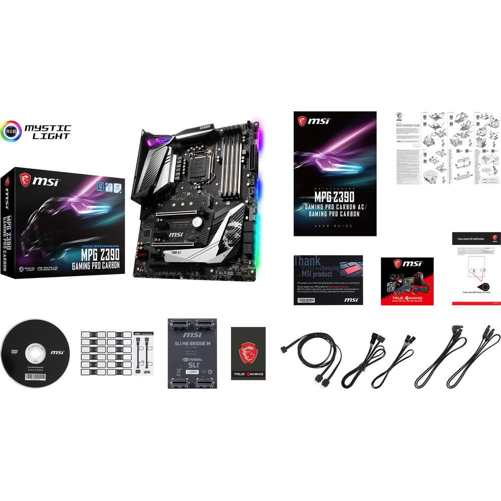 MSI MPG Z390 GAMING PRO CARBON LGA 1151 ATX Motherboard