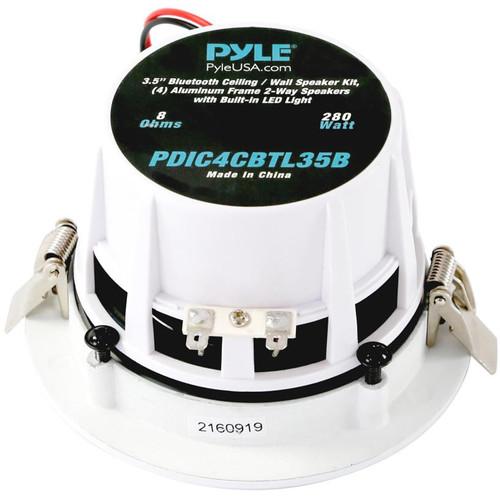 Pyle Pro PDIC4CBTL35B 3.5" Bluetooth Ceiling Wall Speaker Kit