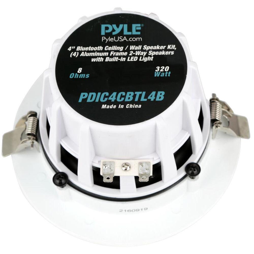 Pyle Pro PDIC4CBTL4B 4" Bluetooth Ceiling Wall Speaker Kit