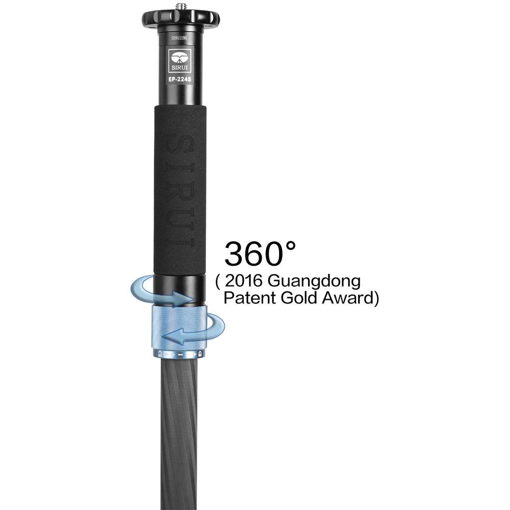 Sirui EP-224S Carbon Fiber Multi-Function Photo Video Monopod