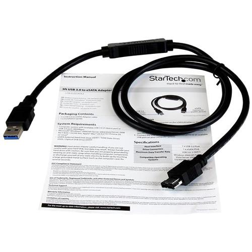 StarTech USB 3.0 Type-A Male to eSATA Male Adapter Cable