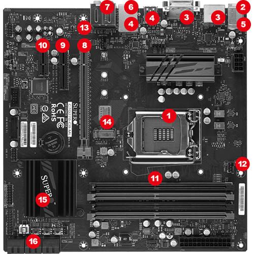 Supermicro C7Q270-CB-ML microATX Motherboard with Intel Q270 Express Chipset