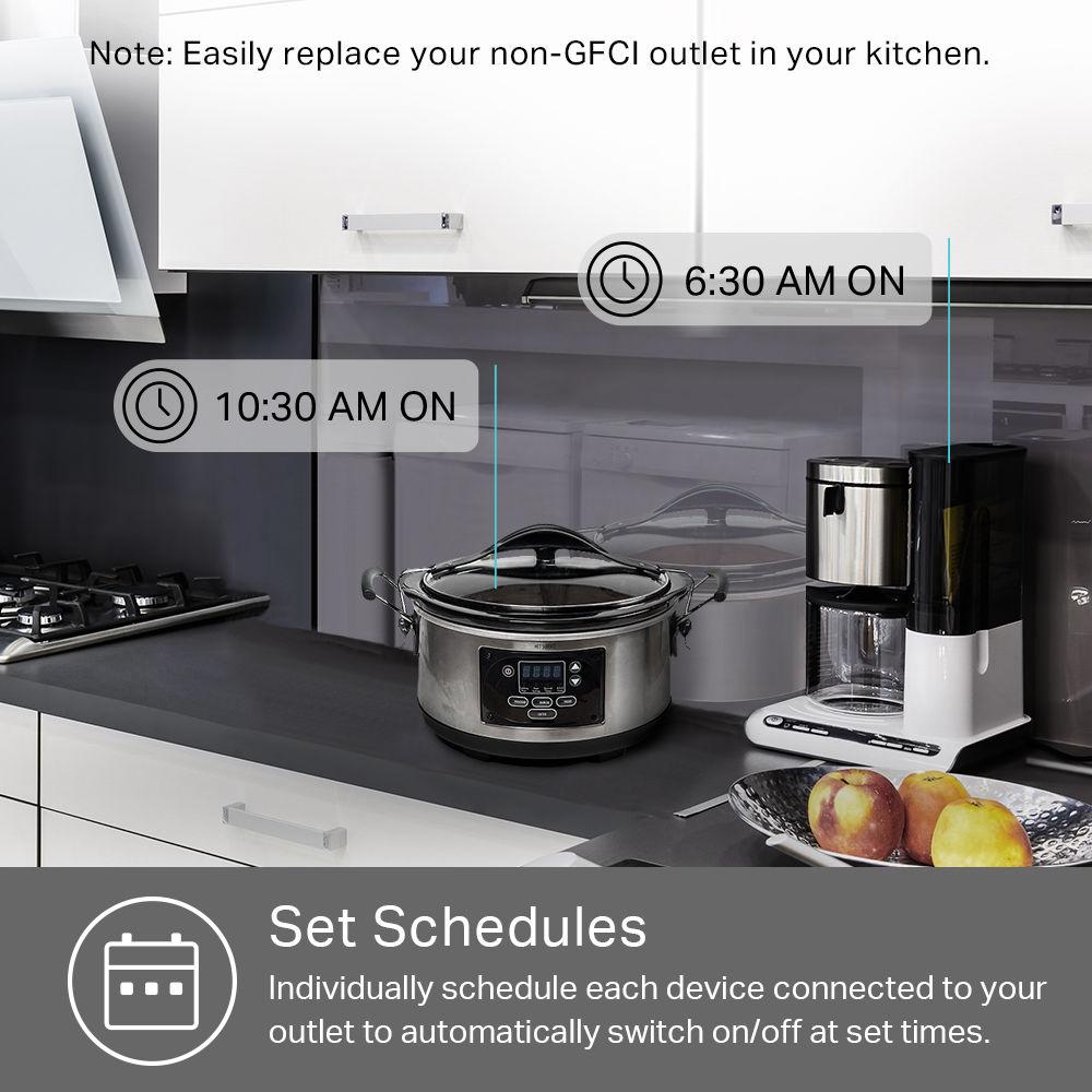 TP-Link KP200 Kasa Smart Wi-Fi In-Wall Power Outlet