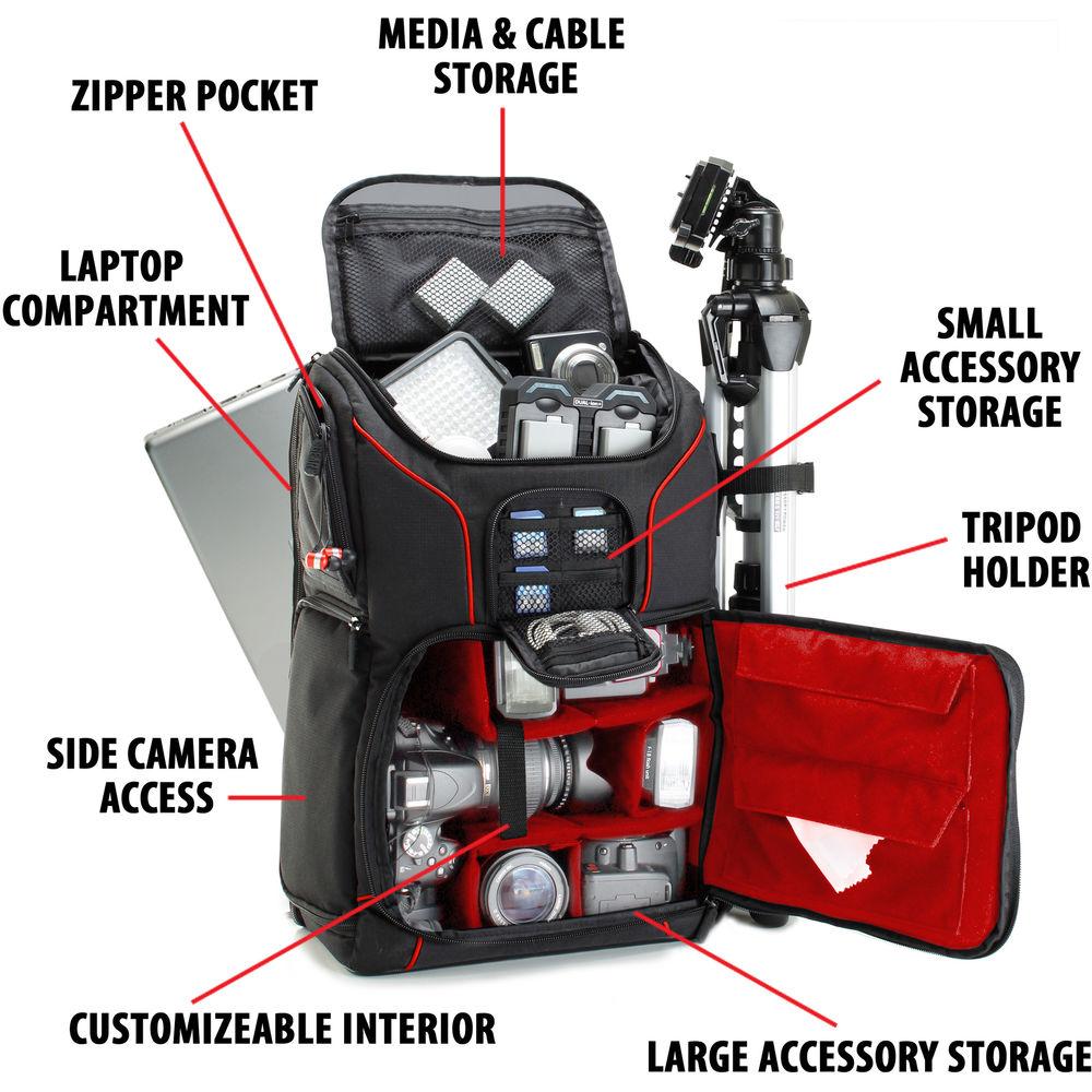 USA Gear S17 DSLR Camera Backpack