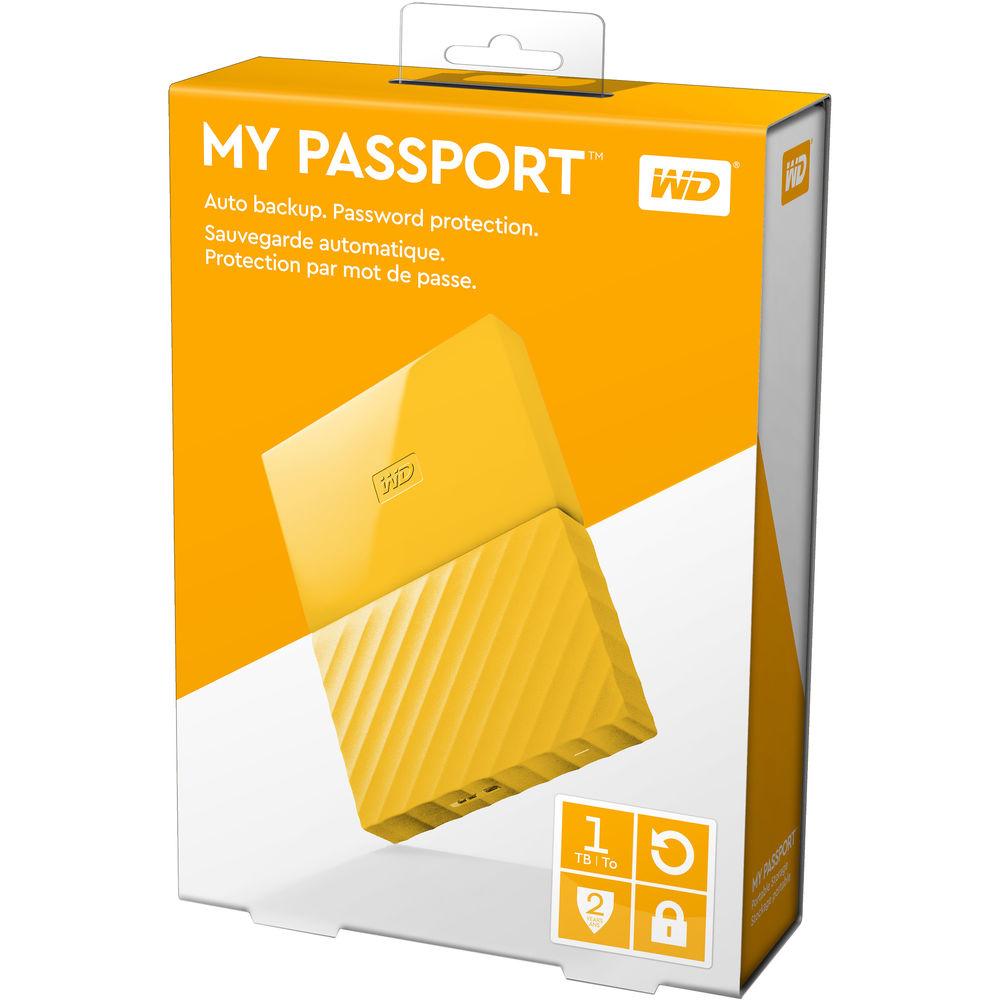 WD 1TB My Passport USB 3.0 Secure Portable Hard Drive