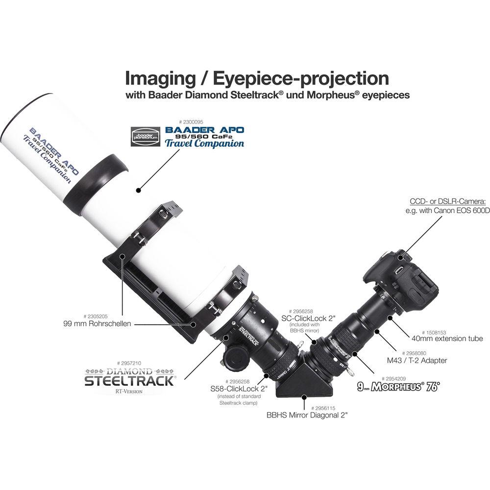 Alpine Astronomical Baader Diamond Steeltrack Crayford Focuser for Refractors