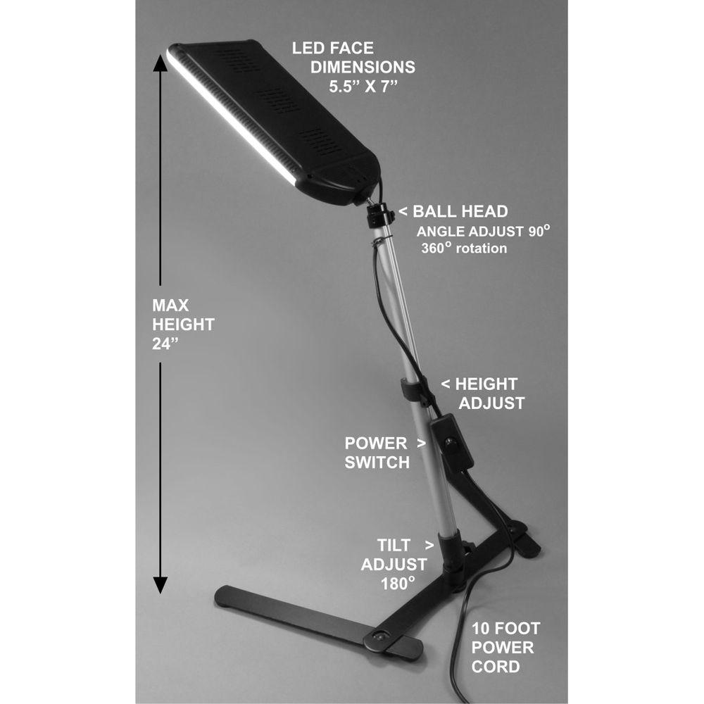 ALZO 100 LED 2-Light Kit with Table Stands for Product Photography, ALZO, 100, LED, 2-Light, Kit, with, Table, Stands, Product, Photography