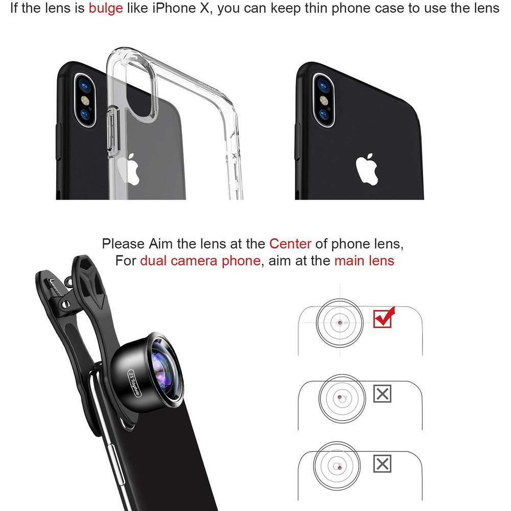 Apexel 4K HD Mobile Phone 5-in-1 Camera Lens Kit, Apexel, 4K, HD, Mobile, Phone, 5-in-1, Camera, Lens, Kit