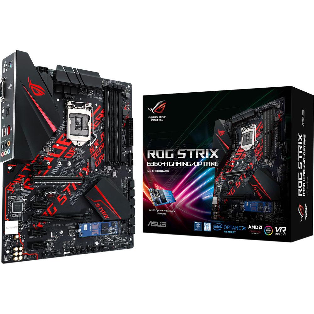 ASUS Republic of Gamers Strix B360-H Gaming Optane LGA 1151 ATX Motherboard