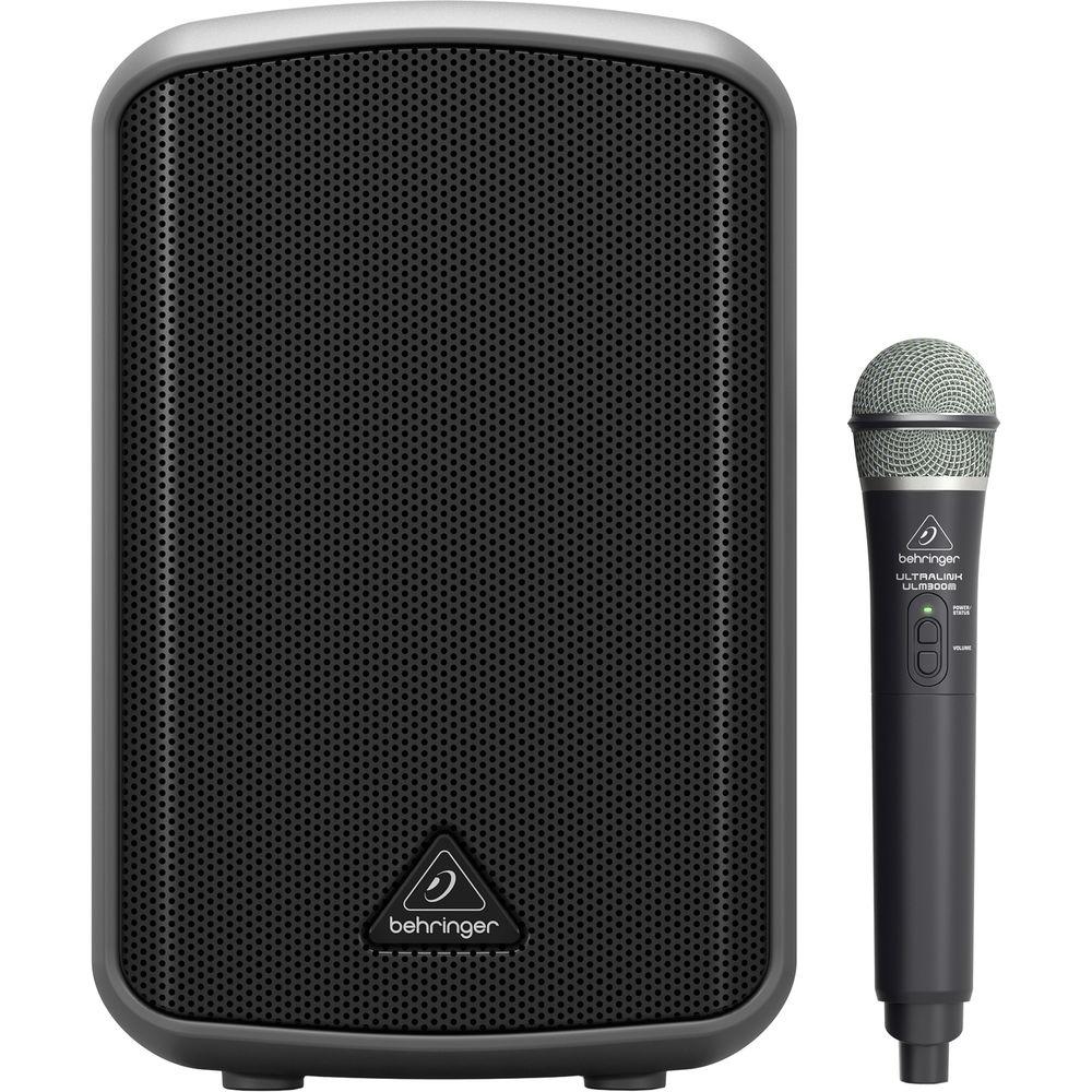 Behringer Europort MPA100BT, Portable 100W Bluetooth Speaker with Wireless Handheld Mic