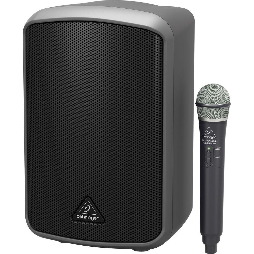 Behringer Europort MPA100BT, Portable 100W Bluetooth Speaker with Wireless Handheld Mic