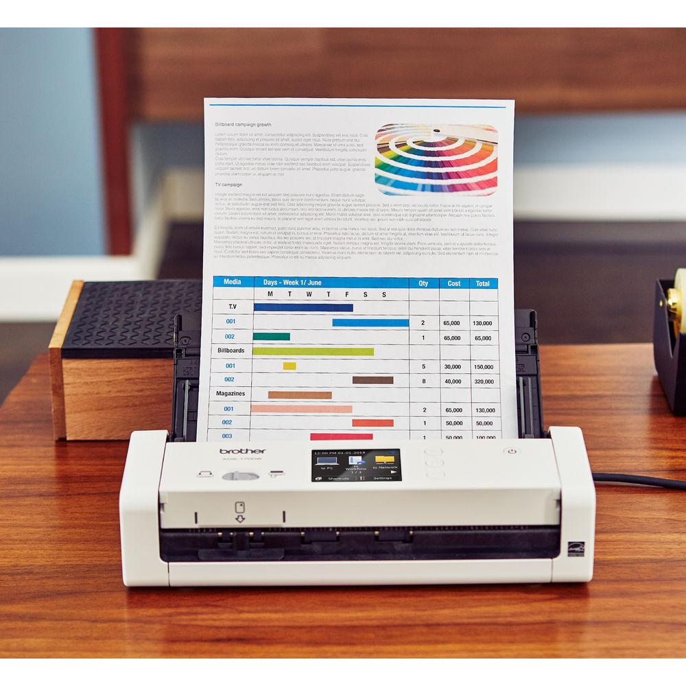 Brother ADS-1700W Wireless Document Scanner
