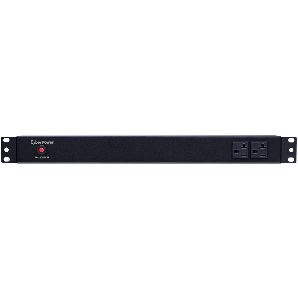 CyberPower PDU 16A 100-125 50 60Hz Nema 5-20P Plug,10-Out 5-20R, Rackmount 1U,15