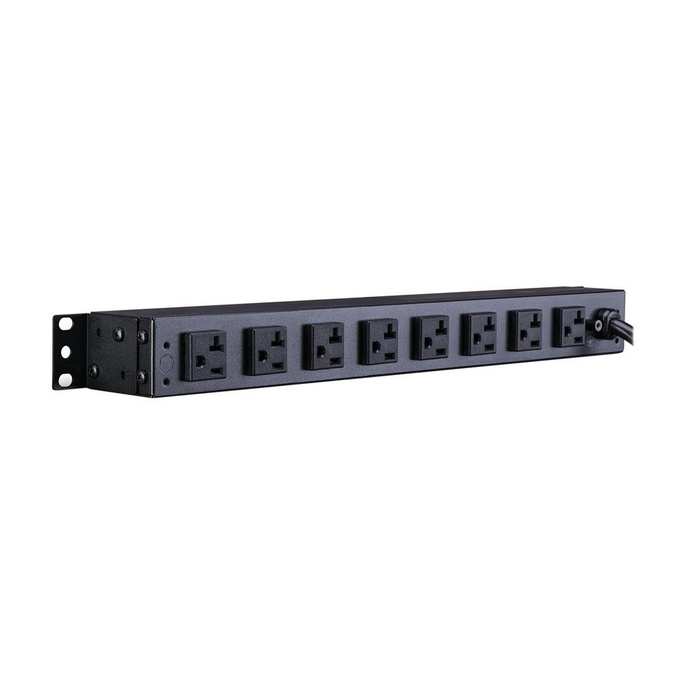 CyberPower PDU 16A 100-125 50 60Hz Nema 5-20P Plug,10-Out 5-20R, Rackmount 1U,15