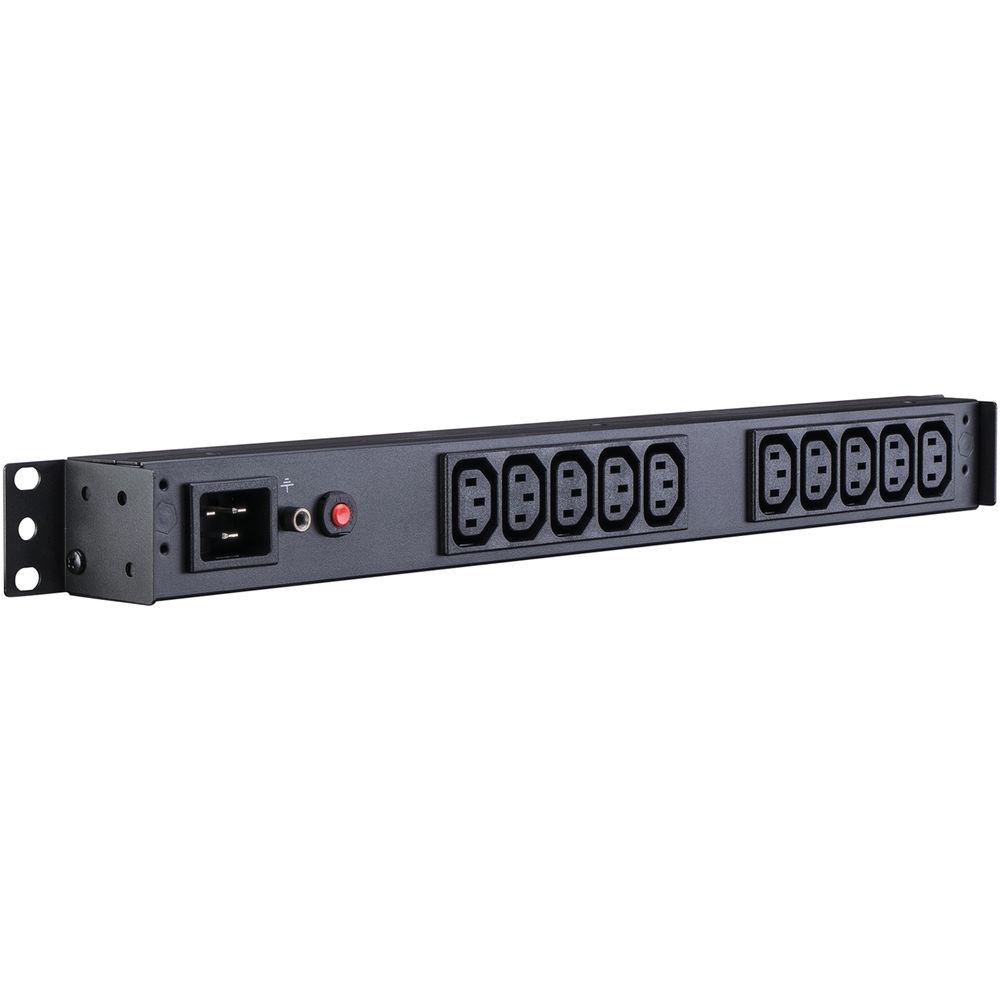 CyberPower PDU 16A 200-230 50 60Hz IEC-320 C20 Plug,10-Out IEC-320 C13 Rackmount 1U,10