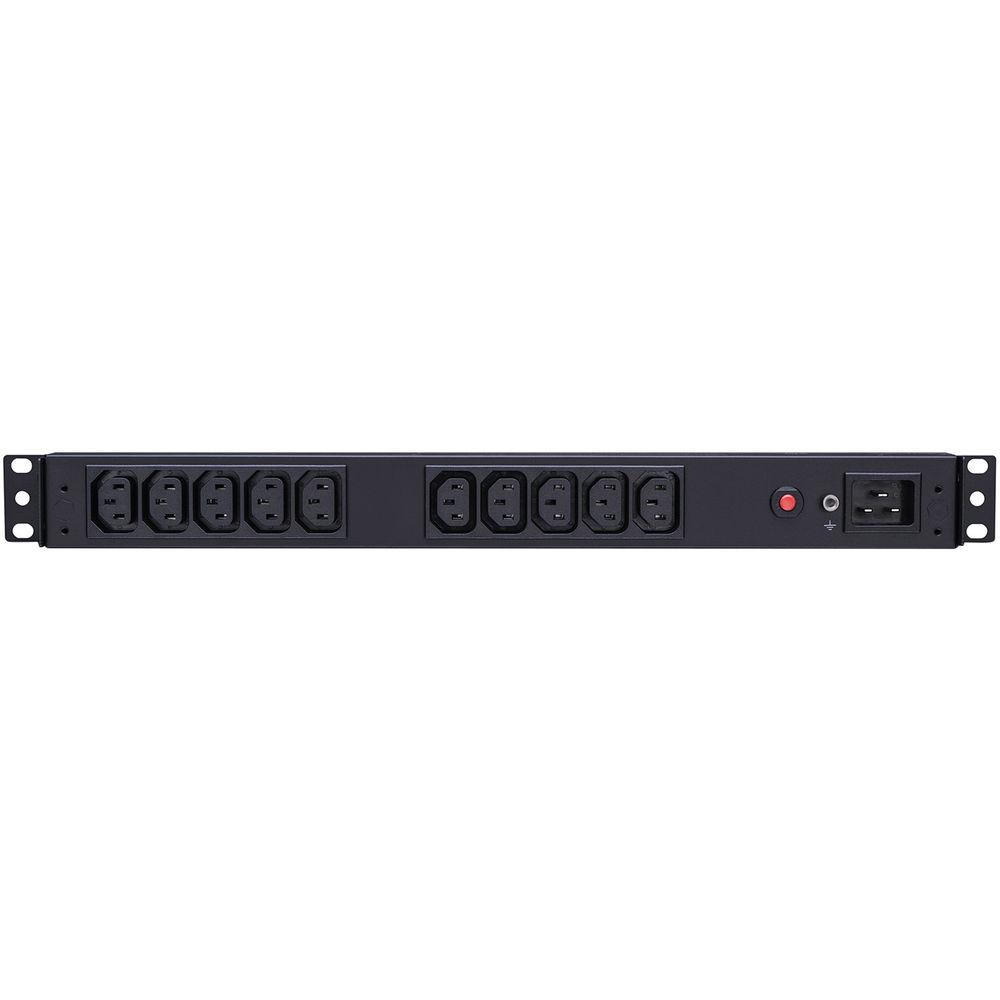 CyberPower PDU 16A 200-230 50 60Hz IEC-320 C20 Plug,10-Out IEC-320 C13 Rackmount 1U,10