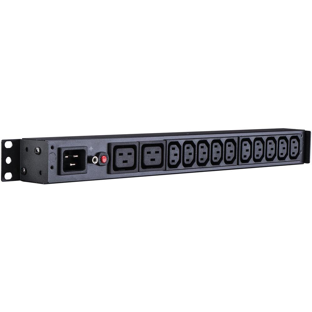 CyberPower PDU 16A 200-230 50 60Hz IEC-320 C20 Plug,12-Out IEC-320 Rackmount 1U,10