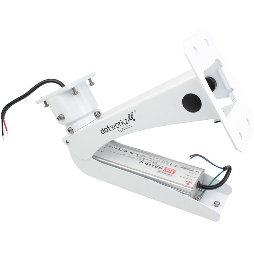 Dotworkz S-Type Heater Blower Camera Enclosure with PoE and Stainless Steel Arm