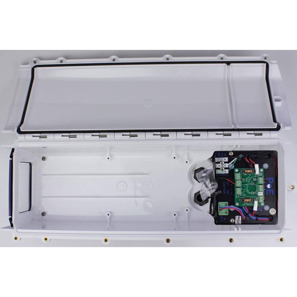 Dotworkz S-Type Heater Blower Camera Enclosure with PoE and Stainless Steel Arm