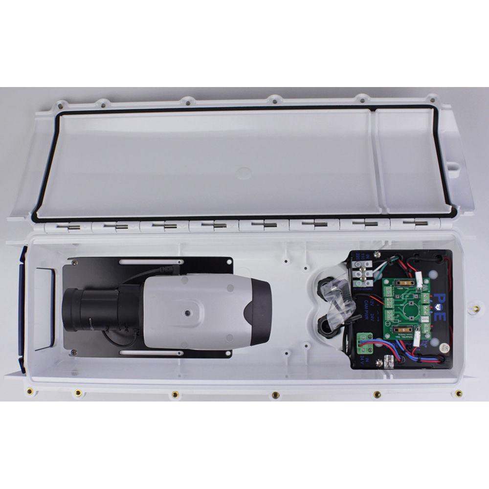 Dotworkz S-Type Heater Blower Camera Enclosure with PoE and Stainless Steel Arm