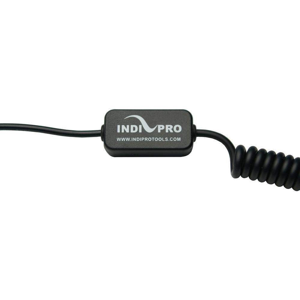 IndiPRO Tools Coiled D-Tap to Sony NP-FZ100 Type Dummy Battery Cable