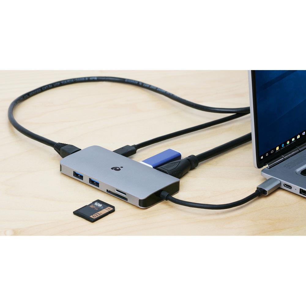 IOGEAR USB 3.1 Gen 1 Type-C Travel Dock with Power Delivery 3.0