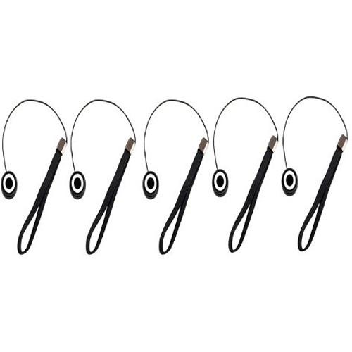MegaGear 5-Piece Lens Cap Leash Lens Cap Keeper Holder with Safety Cord for Sony Canon Nikon Olympus Pentax