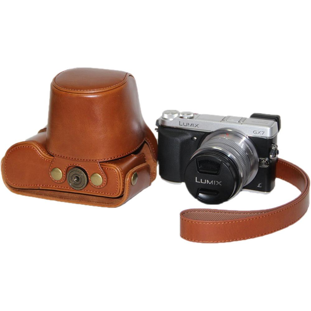 MegaGear Ever Ready PU Leather Case and Strap for Panasonic LUMIX GX7