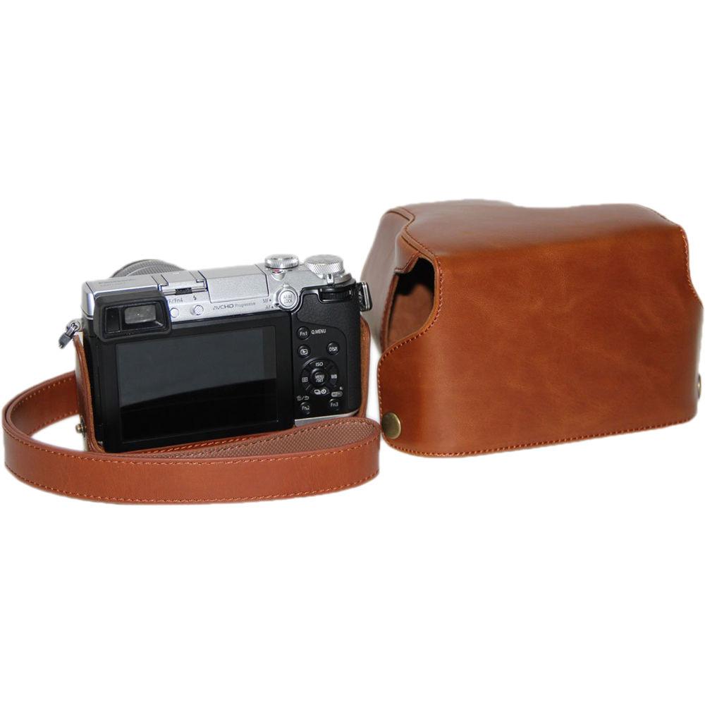 MegaGear Ever Ready PU Leather Case and Strap for Panasonic LUMIX GX7