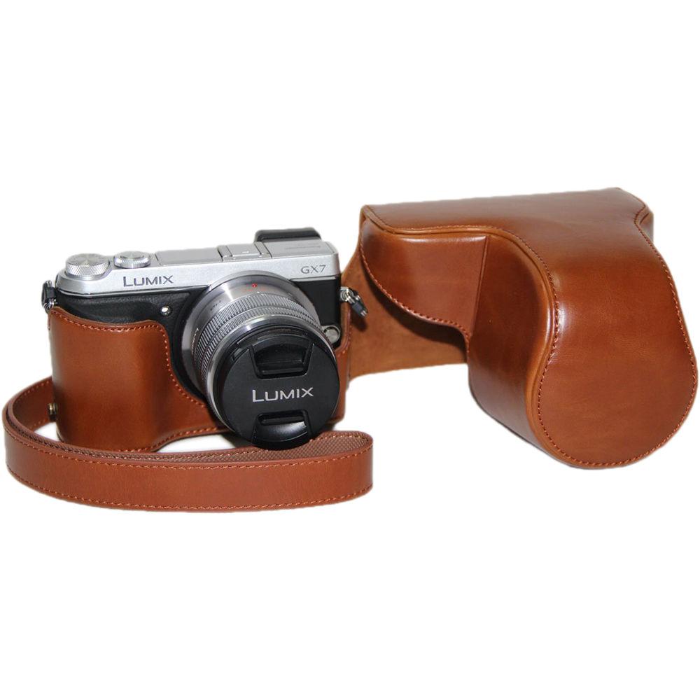 MegaGear Ever Ready PU Leather Case and Strap for Panasonic LUMIX GX7