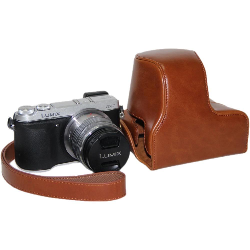 MegaGear Ever Ready PU Leather Case and Strap for Panasonic LUMIX GX7