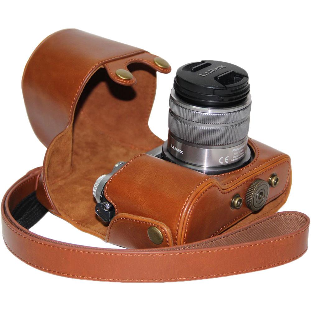 MegaGear Ever Ready PU Leather Case and Strap for Panasonic LUMIX GX7