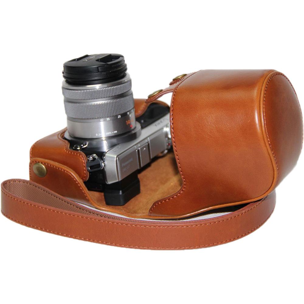 MegaGear Ever Ready PU Leather Case and Strap for Panasonic LUMIX GX7