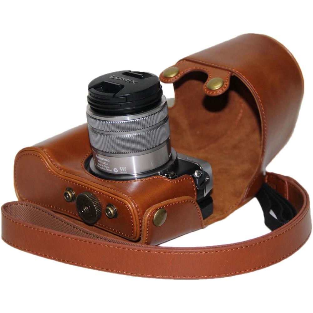 MegaGear Ever Ready PU Leather Case and Strap for Panasonic LUMIX GX7