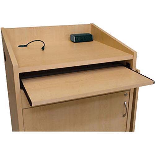 Middle Atlantic L2 Series Lectern with Connectivity & Flip Shelf