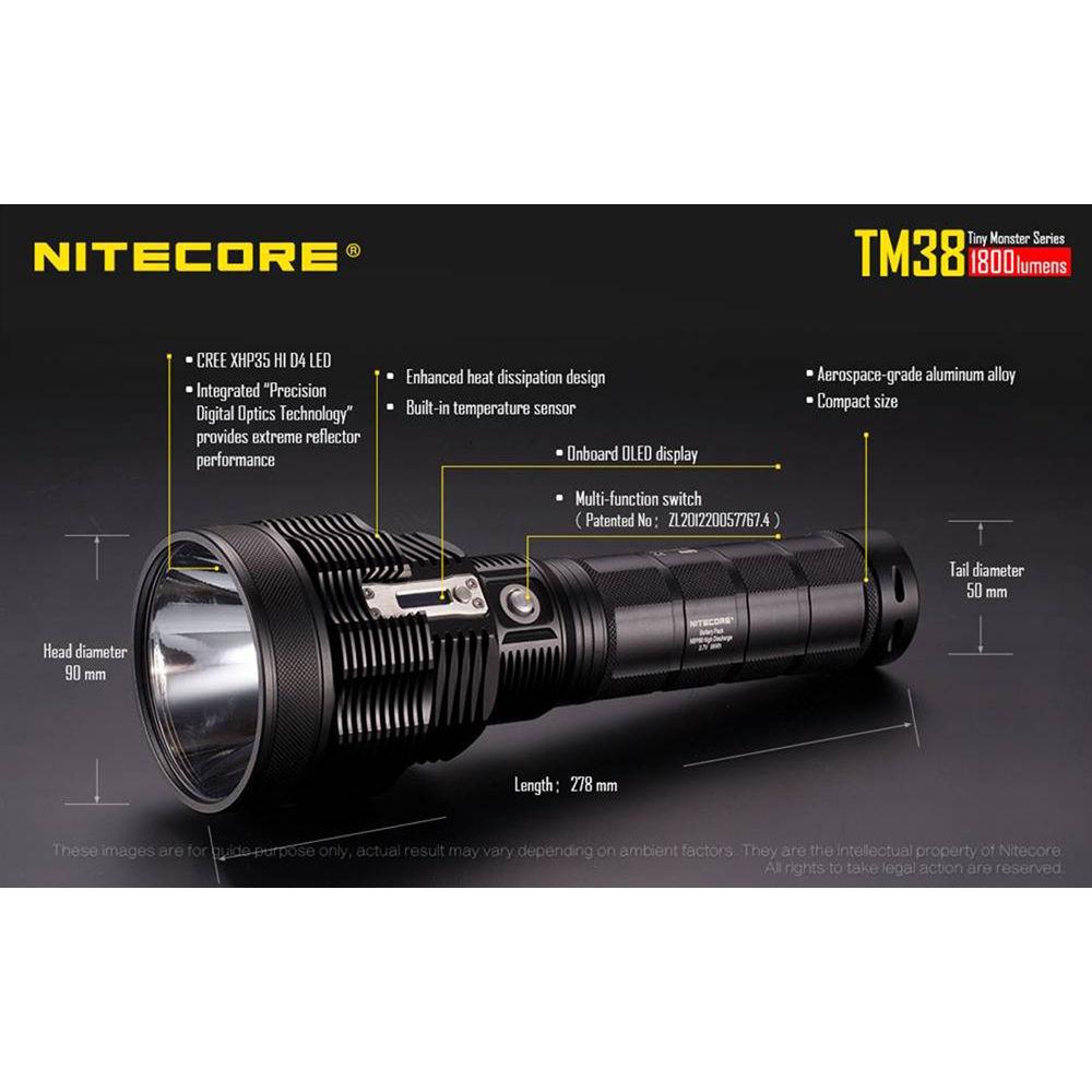 Nitecore TM38 Rechargeable LED Searchlight