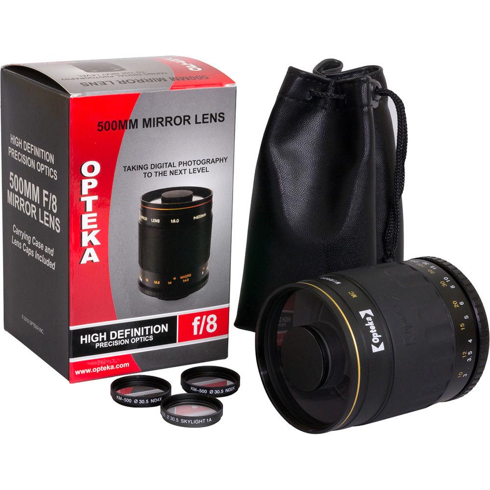 Opteka 500mm f 8 HD Telephoto Mirror Lens for T Mount