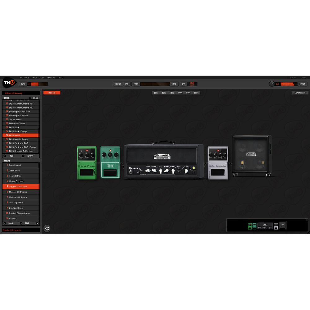 Overloud TH-U Metal - Amplifier and Speaker Emulation Plug-In