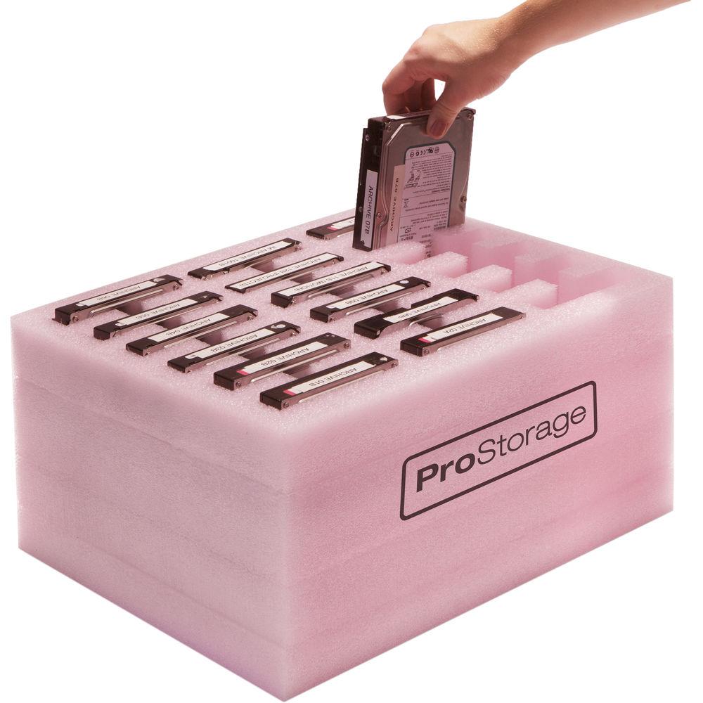 ProStorage 18 Hard Drive Storage Case for 3.5" HDDs, RAID Sleds, and LaCie Orange Rugged Drives