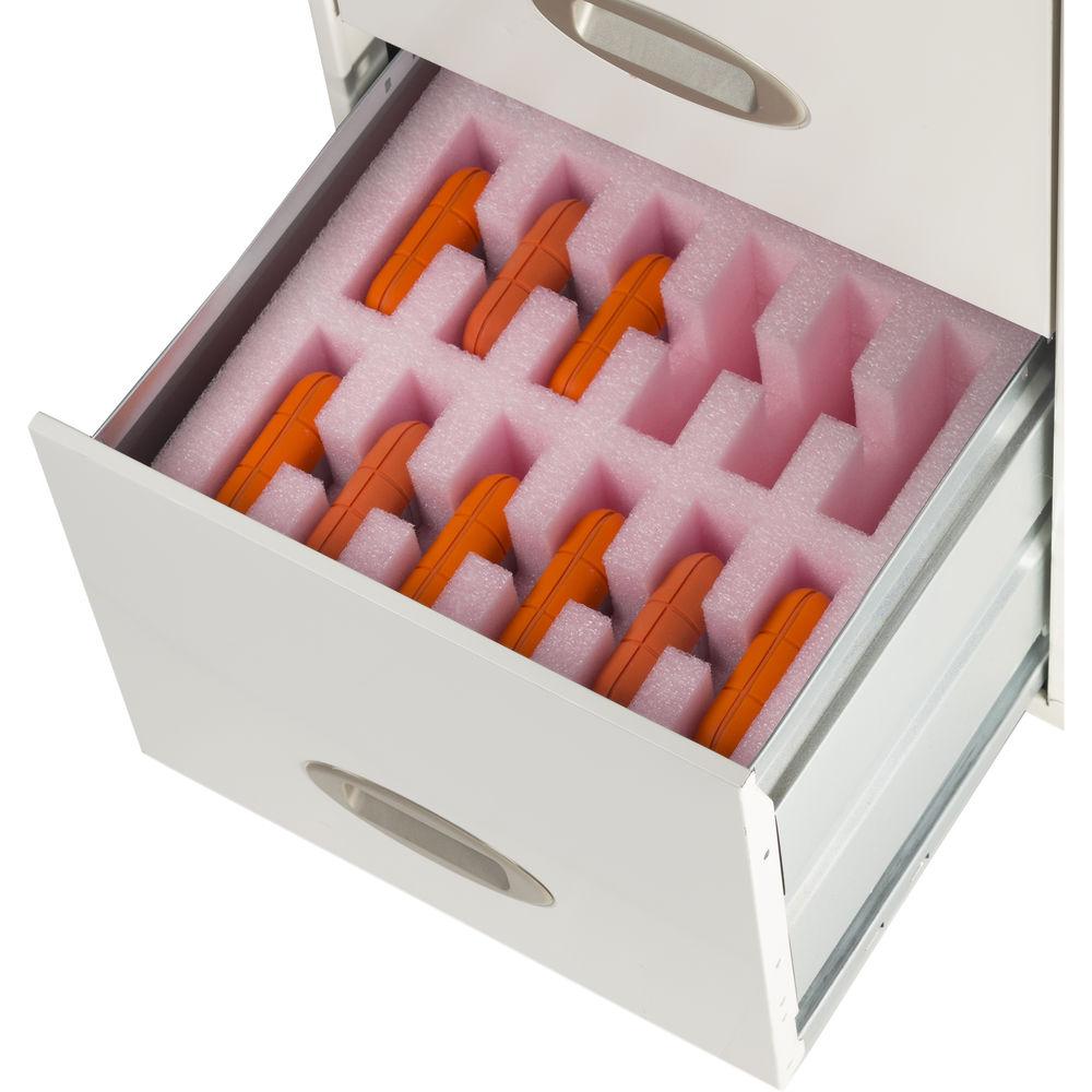 ProStorage 18 Hard Drive Storage Case for 3.5" HDDs, RAID Sleds, and LaCie Orange Rugged Drives