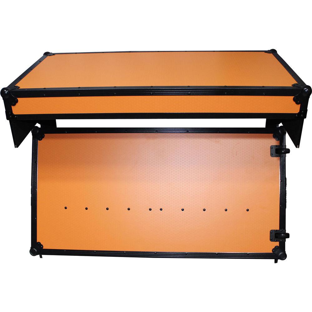 ProX Portable Z-Style DJ Table Flight Case with Handles & Wheels