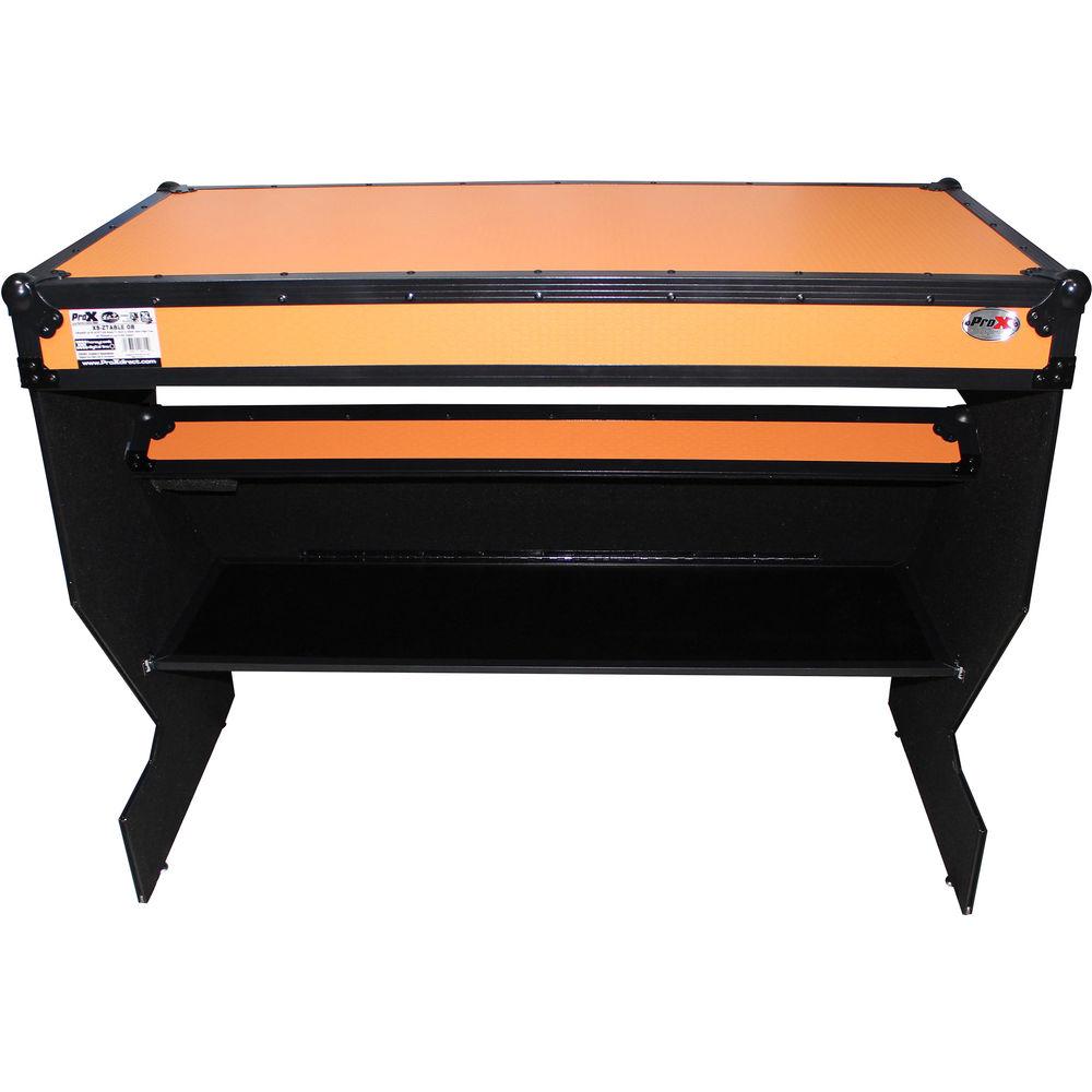 ProX Portable Z-Style DJ Table Flight Case with Handles & Wheels