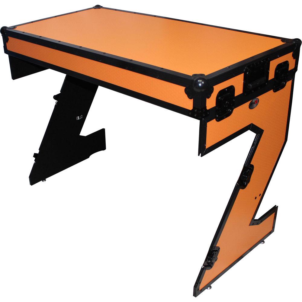 ProX Portable Z-Style DJ Table Flight Case with Handles & Wheels