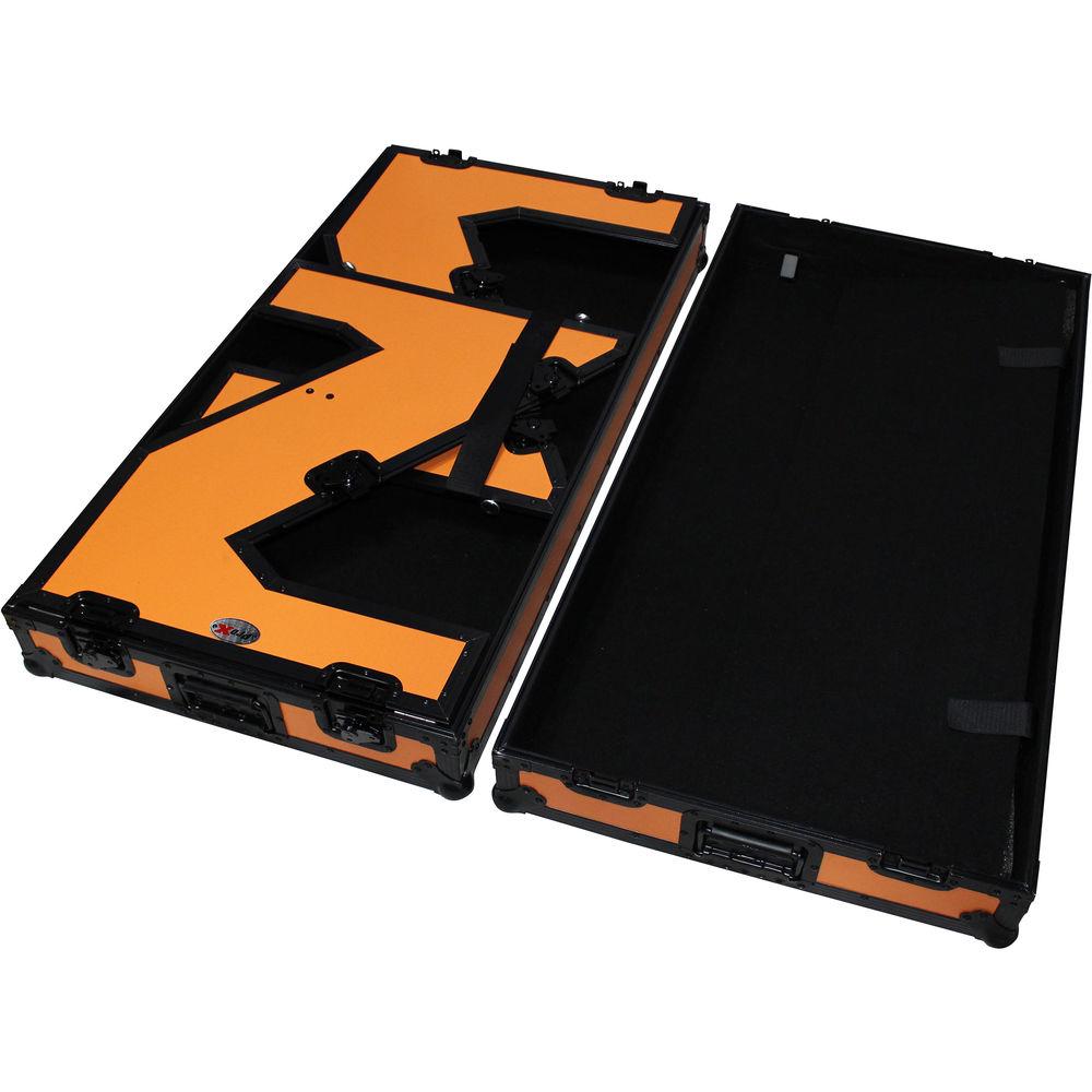 ProX Portable Z-Style DJ Table Flight Case with Handles & Wheels