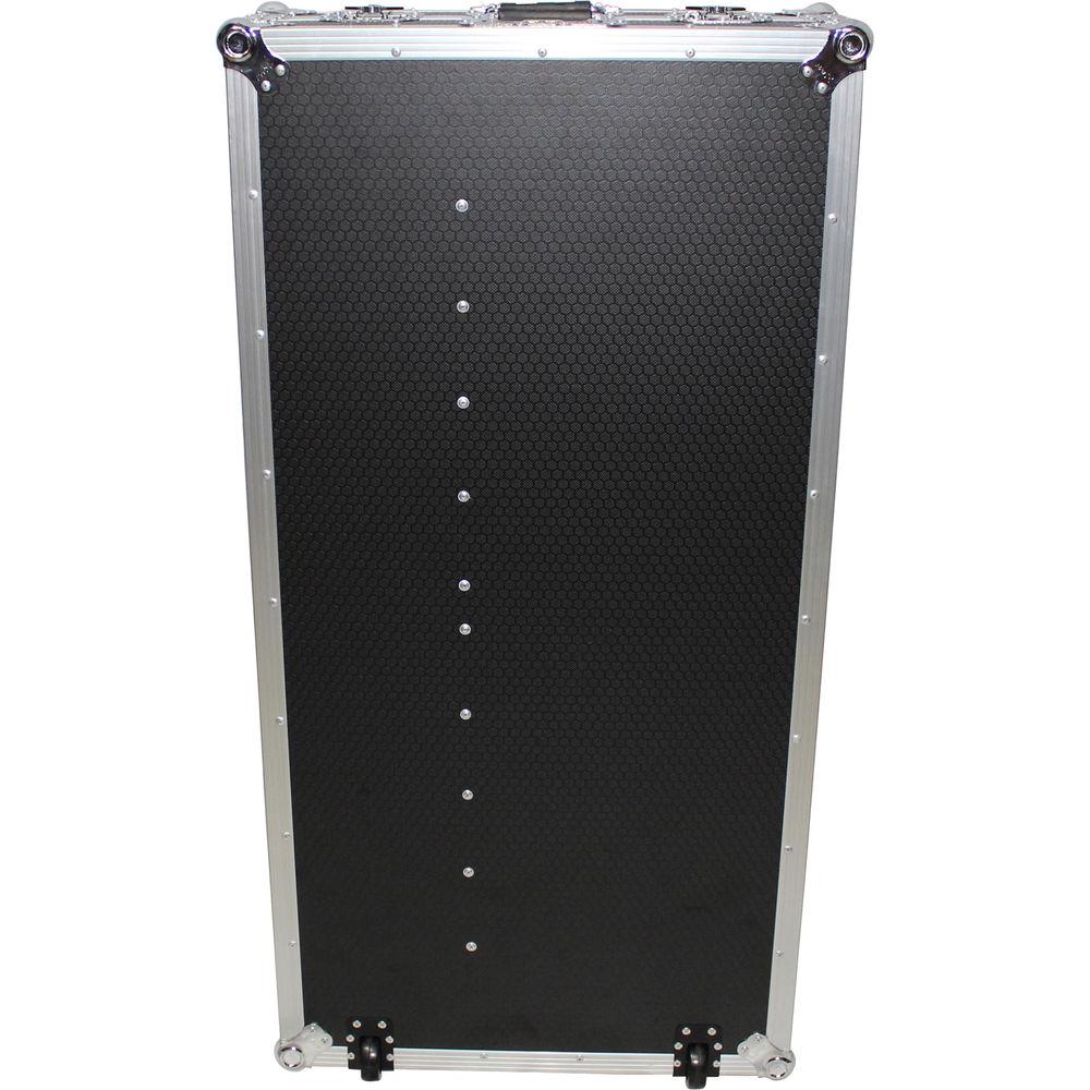 ProX Portable Z-Style DJ Table Flight Case with Handles & Wheels